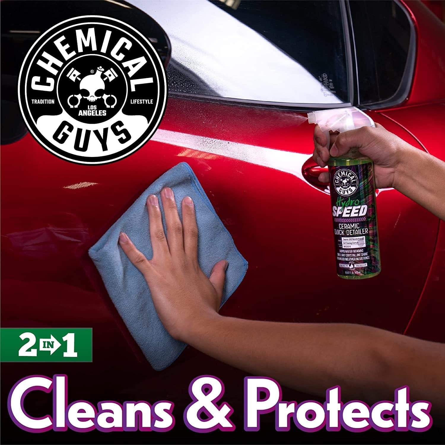 Hydrospeed Ceramic Quick Detailer, Safe for Cars, Trucks, Suvs, Motorcycles, Rvs & More, 32 Fl Oz - WAC23332