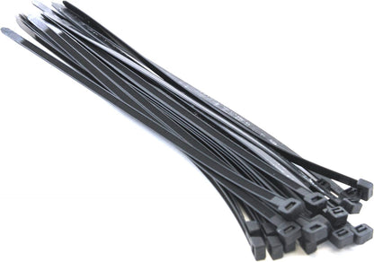 100-Pack Heavy Duty 14 Inches 120 Pound Cable Zip Tie down Strap Wire Nylon Wrap Black