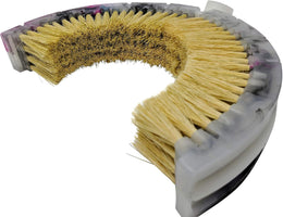 Curved Wash Brush for Exhaust Stack Pipes with Natural Tampico Fiber, Truck Cleaning Brush, Ideal Scrub Brush for Truck Exhaust Stack Pipes ((8"-10" Diameter)