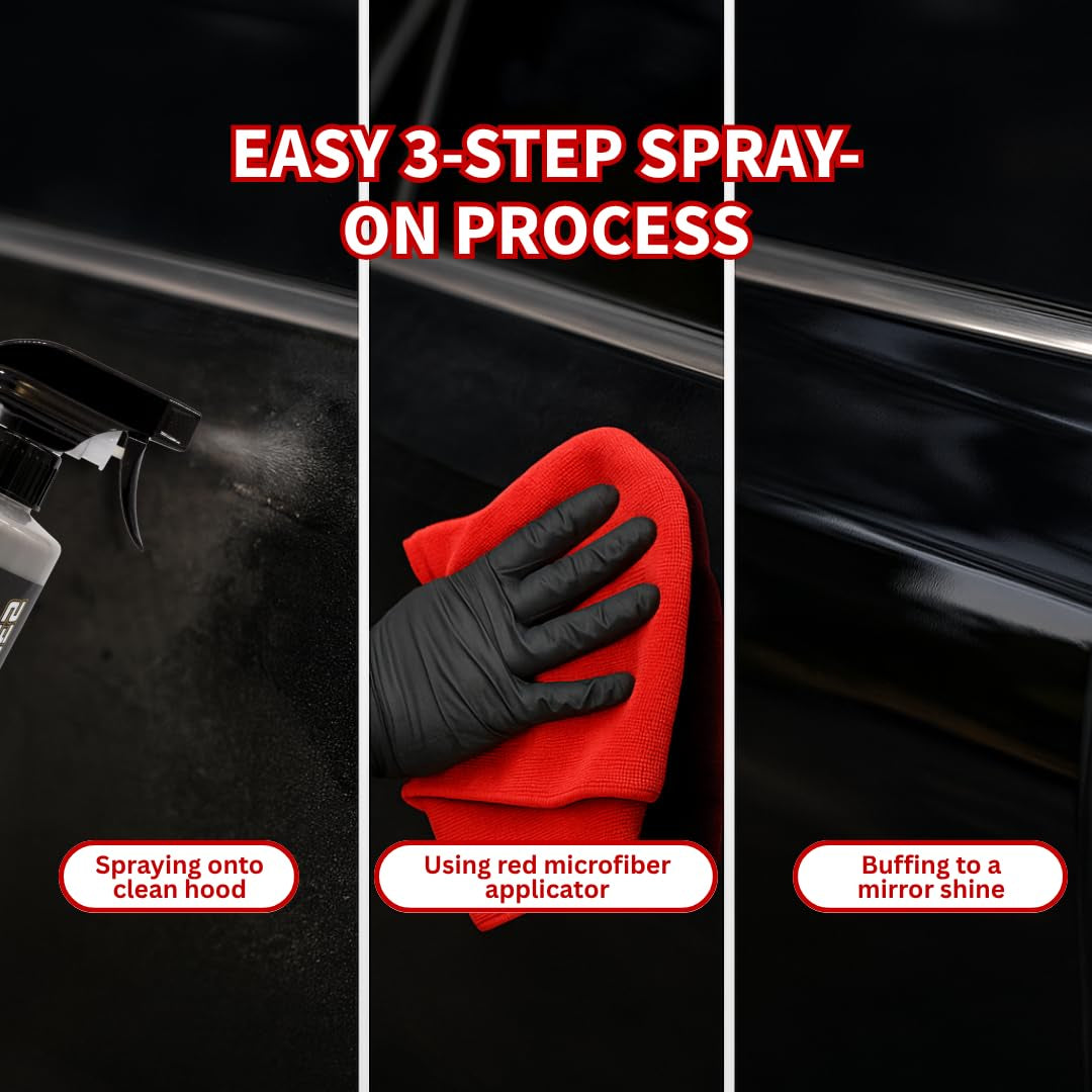 Graphene Spray Coating with Sio2, 1 Year Coating for Enthusiasts and Professionals