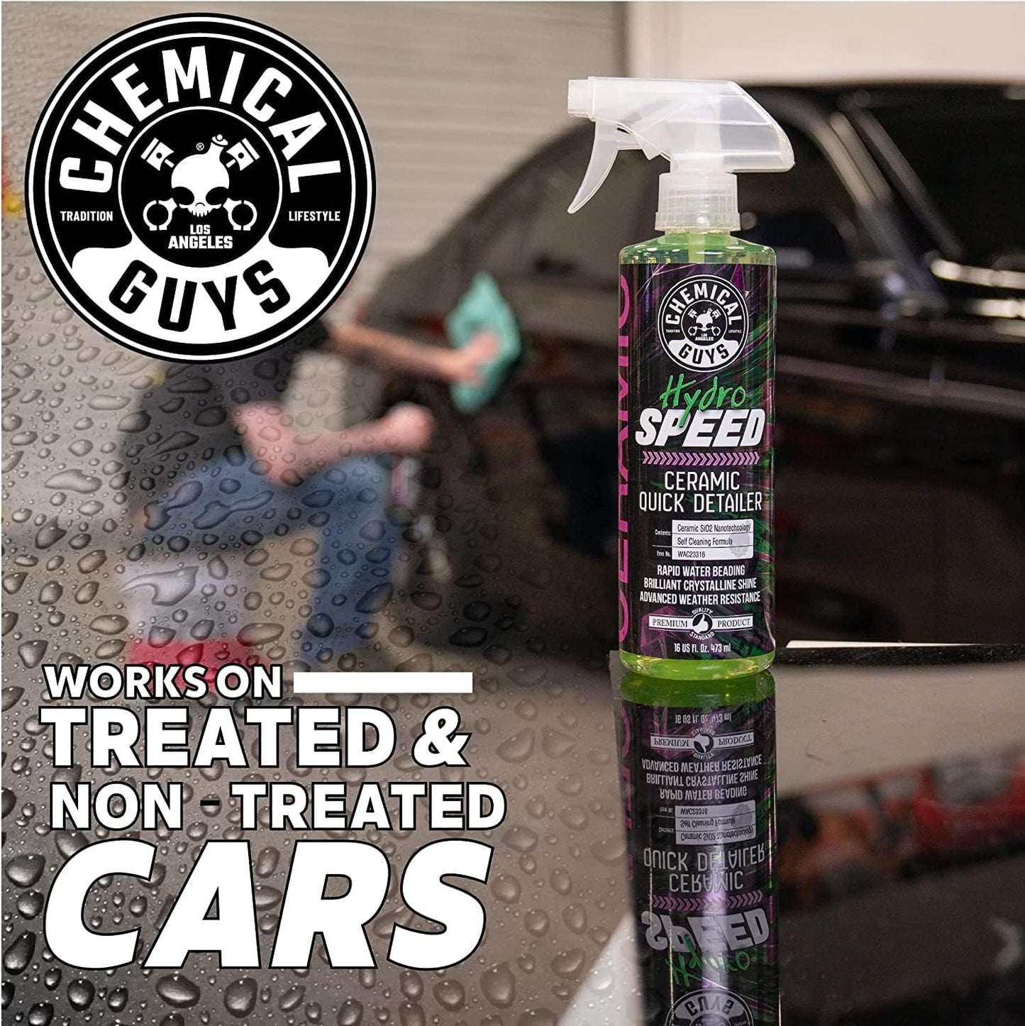 Hydrospeed Ceramic Quick Detailer, Safe for Cars, Trucks, Suvs, Motorcycles, Rvs & More, 32 Fl Oz - WAC23332